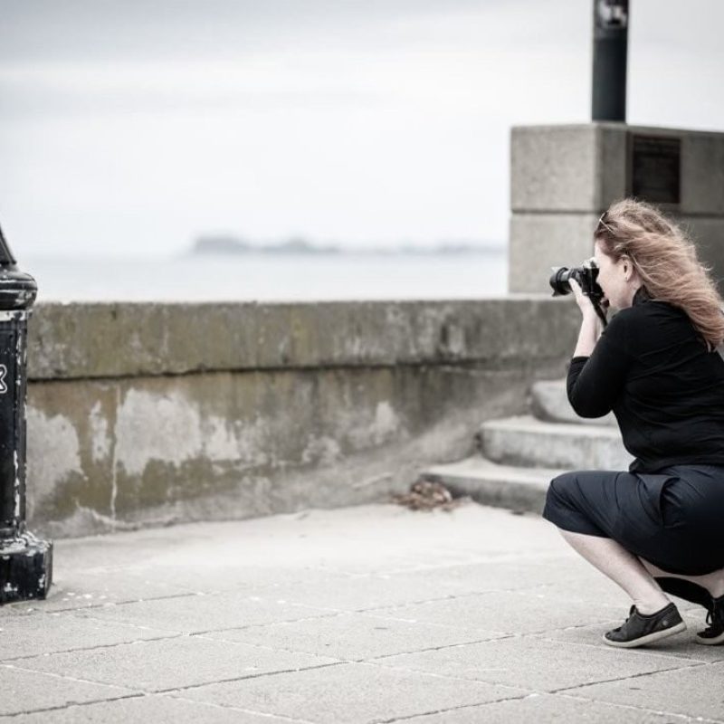 Stephenie Young photographing